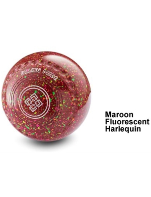 Drakes Pride Gripped Bowls d-tec - Maroon Fluo Harlequin